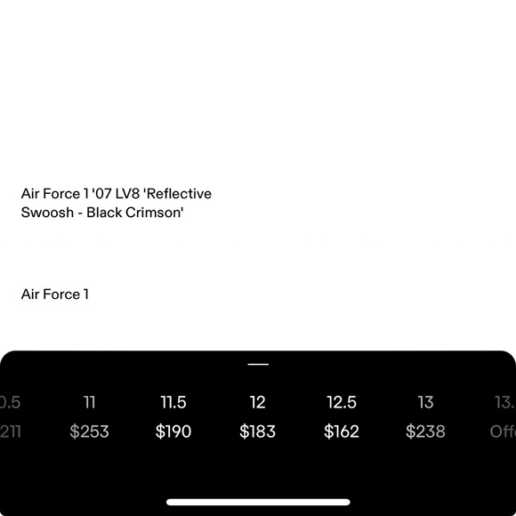 Nike Air Force 1 ‘07 LV8 - ‘Reflective Swoosh - Black Crimson’ worn ONCE - Picture 5 of 10